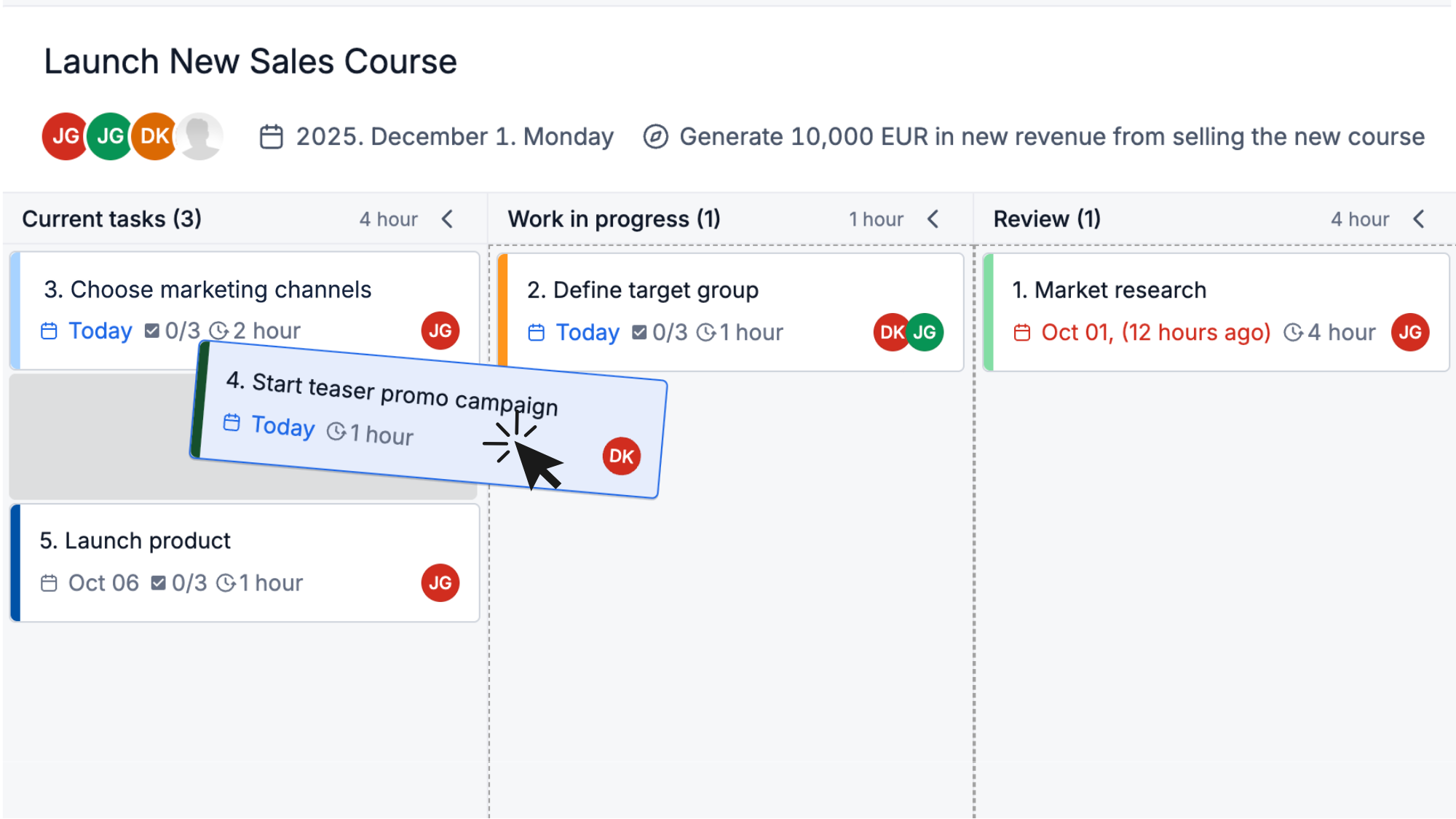 Never Let a Project Slip Through the Cracks