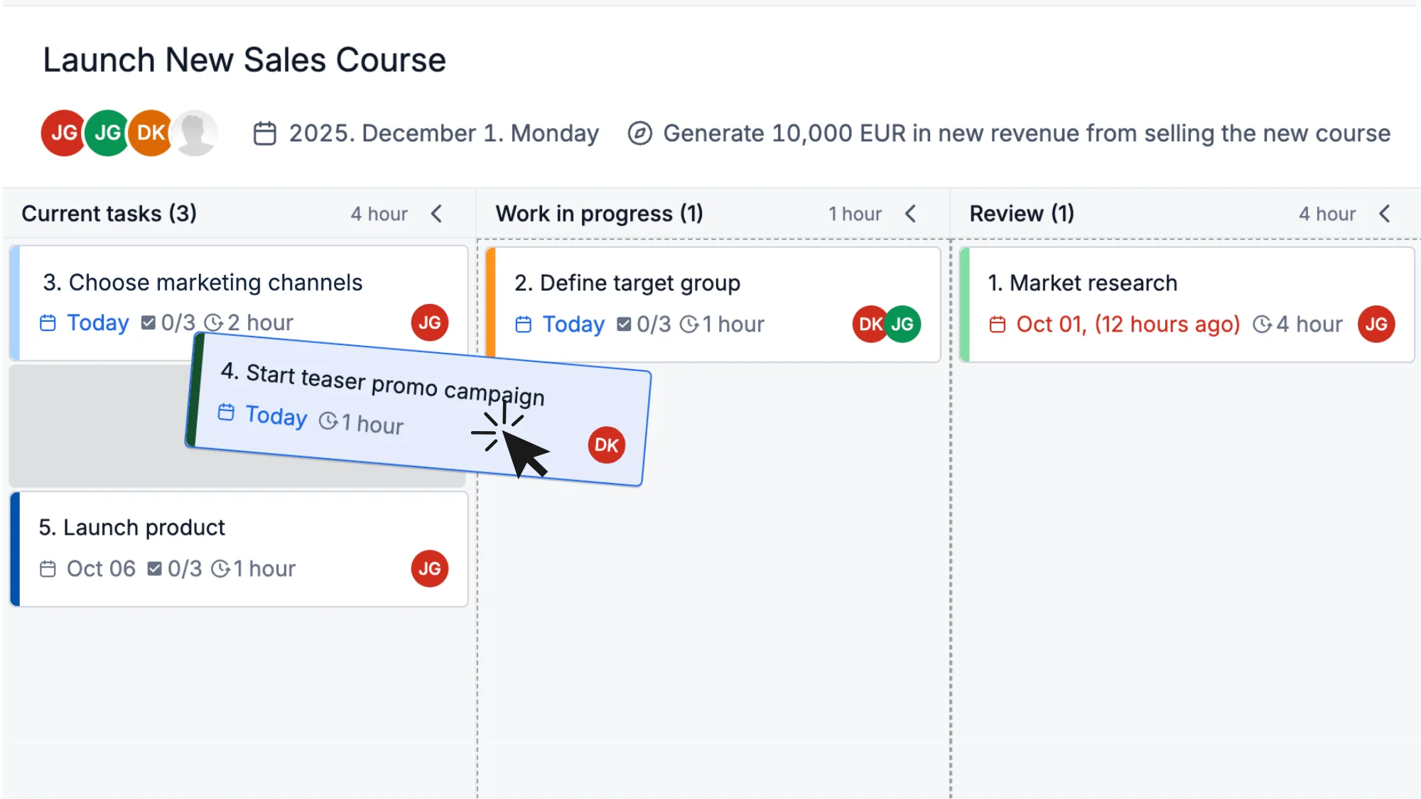 Never Let a Project Slip Through the Cracks