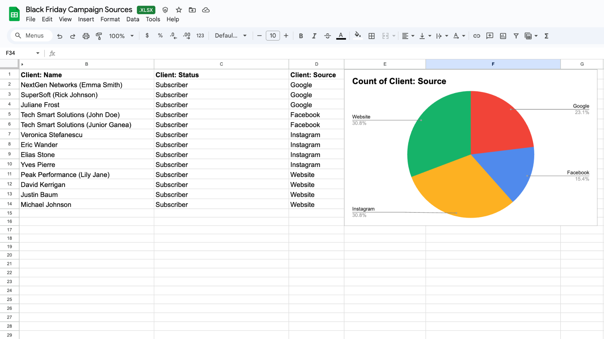 Google Spreadsheets
